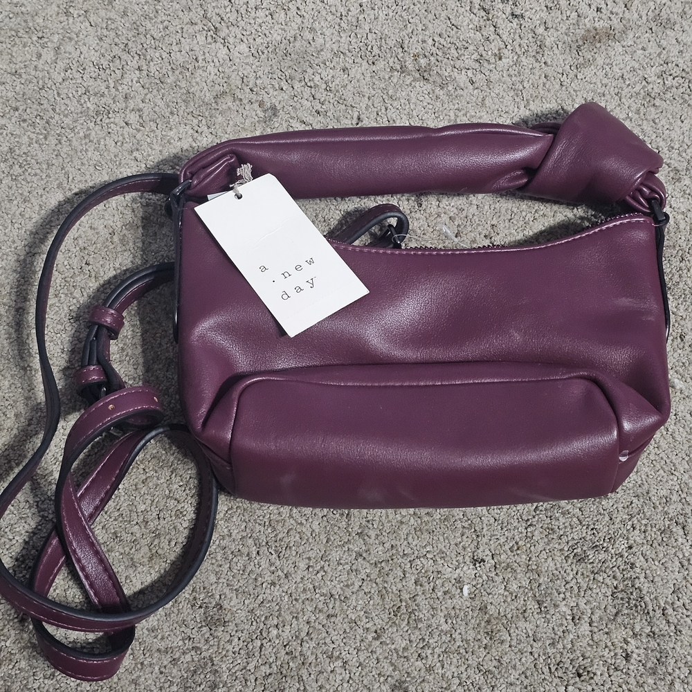 NWT A New Day Women's Shoulder Bag in Deep Purple